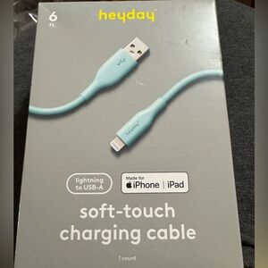 Target Heyday Soft-Touch Charging Cable - Light Blue. Lightning to USB A. 3/$15